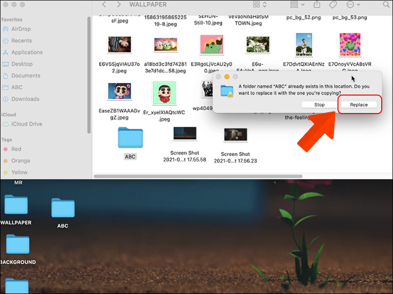 Chọn chuyển thư mục v&agrave;o sọt r&aacute;c